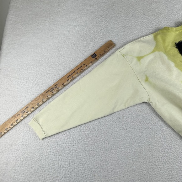 Vintage Guess Sweatshirt Womens Small Green Bleach Dye Crewneck Made USA 80s - Picture 14 of 15